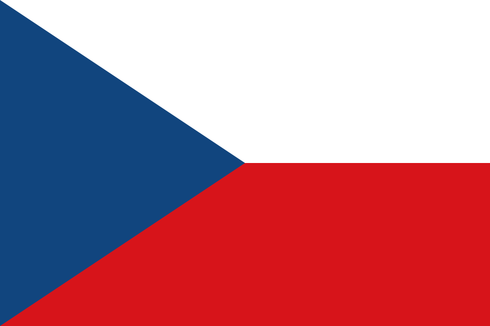 Flag of Czech Republic - The national flag of the Czech Republic is the same as the flag of the former Czechoslovakia.