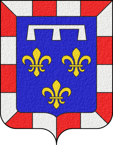 Coat of Arms of Centre — Val de Loire - D'azur à trois fleurs de lys d'or surmontées d'un lambel d'argent ; à la bordure componée d'argent et de gueules.