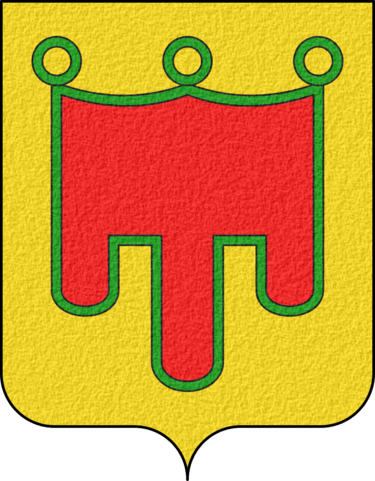 Coat of Arms of Auvergne - D'or au gonfanon de gueules frangé de sinople.