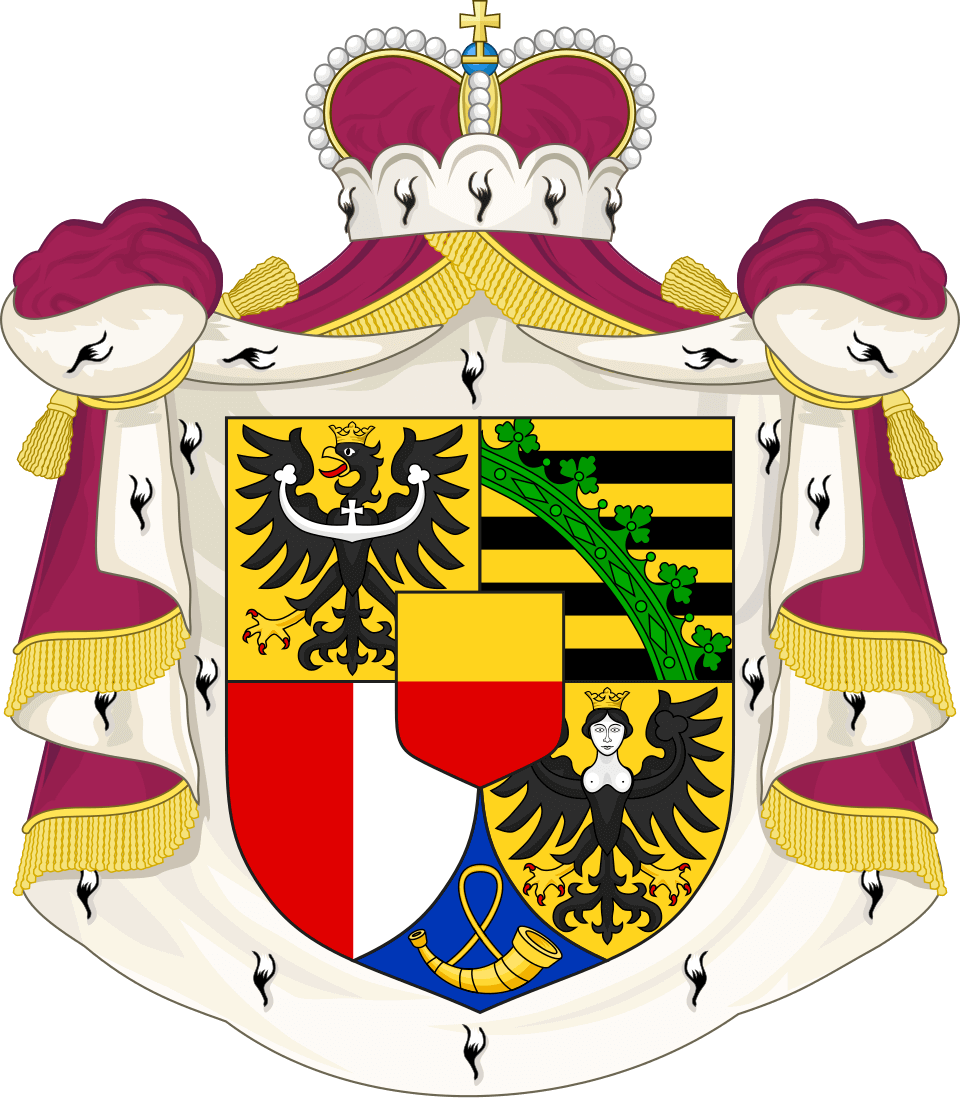 Coat of Arms of Liechtenstein - The coat of arms of Liechtenstein is the arms of dominion of the Prince of Liechtenstein, currently Hans-Adam II.