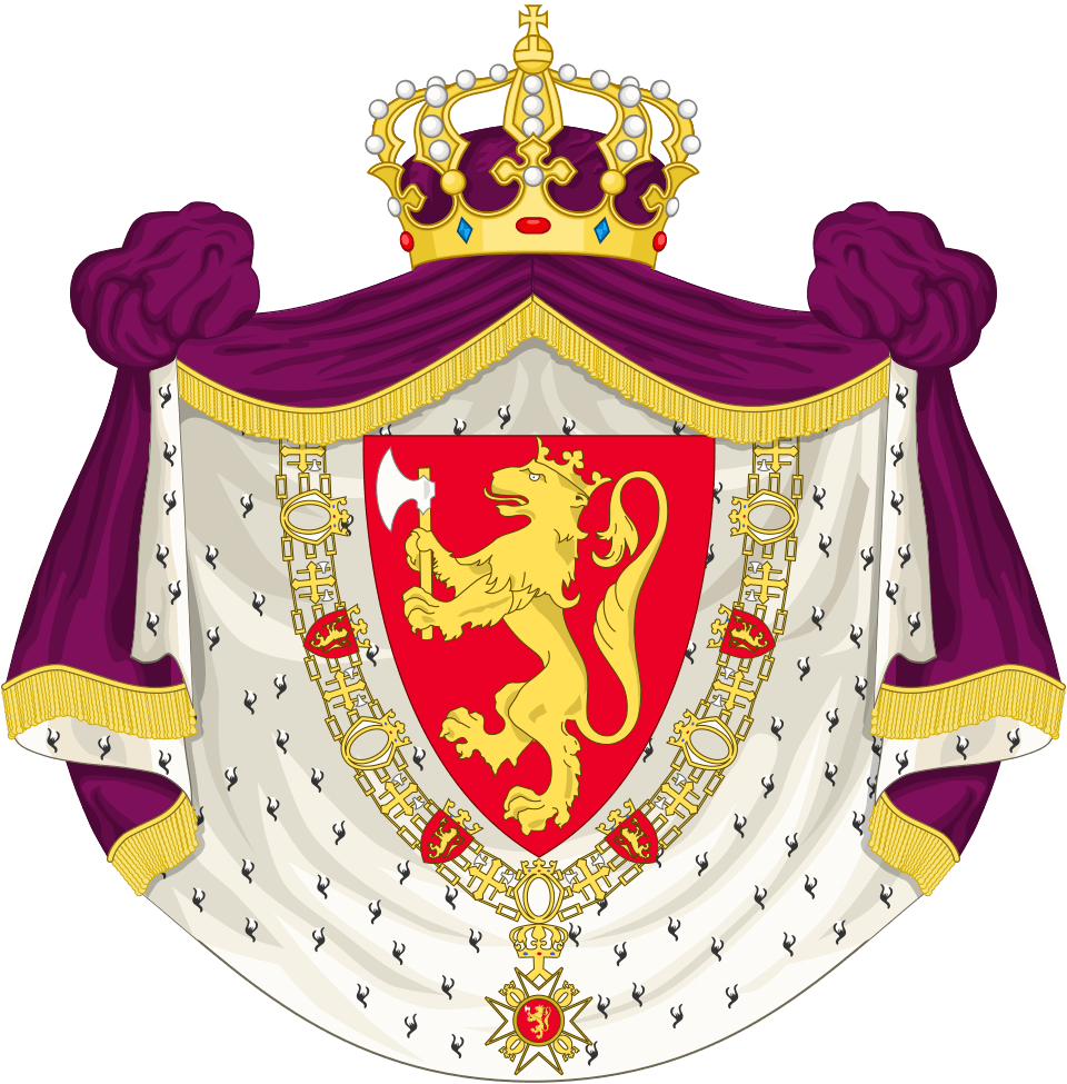 Coat of Arms of Norway - The coat of arms of Norway is the arms of dominion of King Harald V of Norway, and as such represents both the monarch and the...