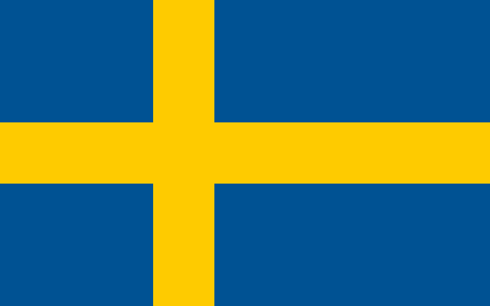 Flag of Sweden - The national flag of Sweden consists of a yellow or gold Nordic cross on a field of light blue.