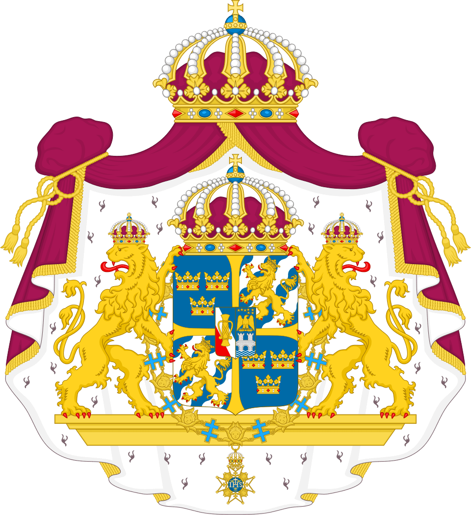 Coat of Arms of Sweden - The coat of arms of the Kingdom of Sweden is the arms of dominion of the Swedish monarch.