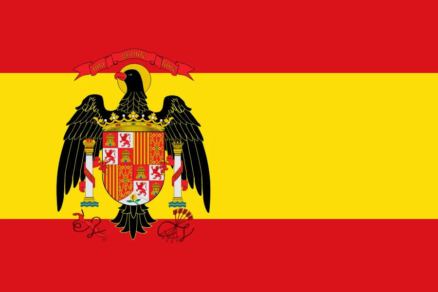 Bandera de 1977: la rojigualda con el escudo del águila, modelo de la Transición