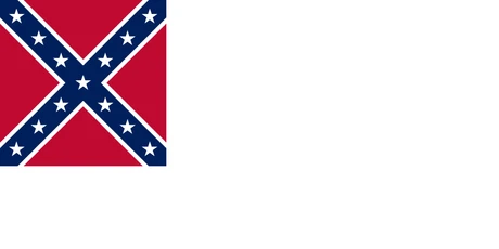 The Stainless Banner: a white field with the battle flag in the canton
