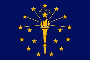Flag of Indiana (Hoosier State)
